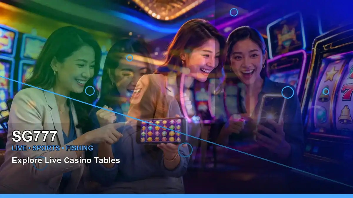 SG777 high-energy mobile casino app in a right-diagonal layout for Philippine players