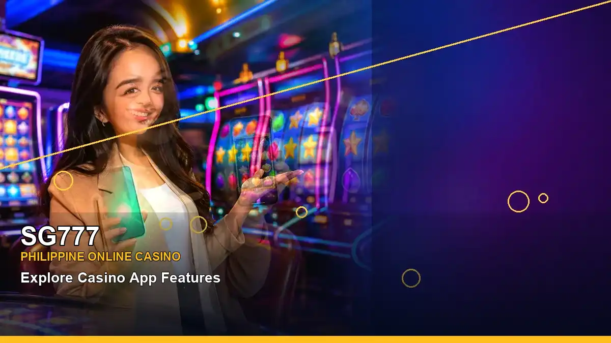 SG777 coins casino cashback rewards in a left-framed scene for the SG777 brand search, casino access, games, account help