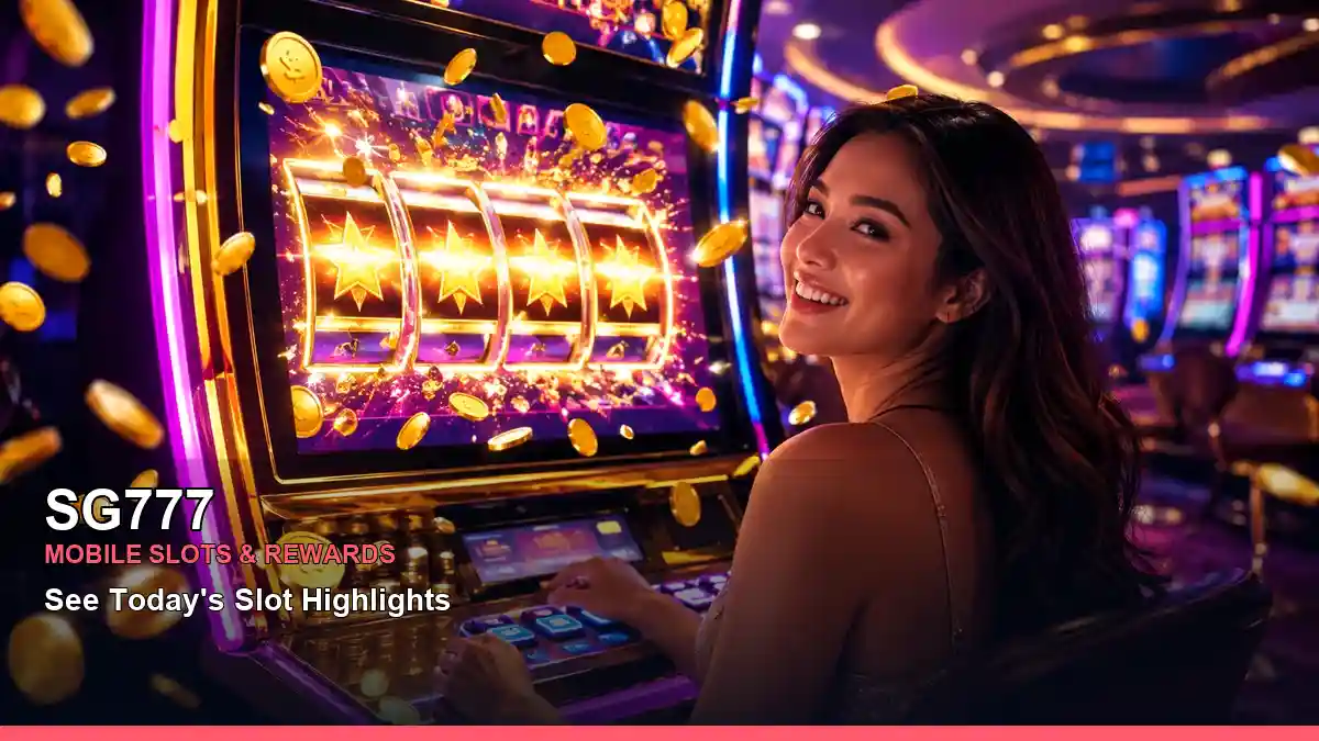 SG777 celebratory jackpot slot games highlighting mobile-friendly casino play
