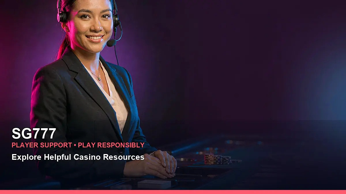 SG777 portrait right space live casino table games highlighting mobile-friendly casino play